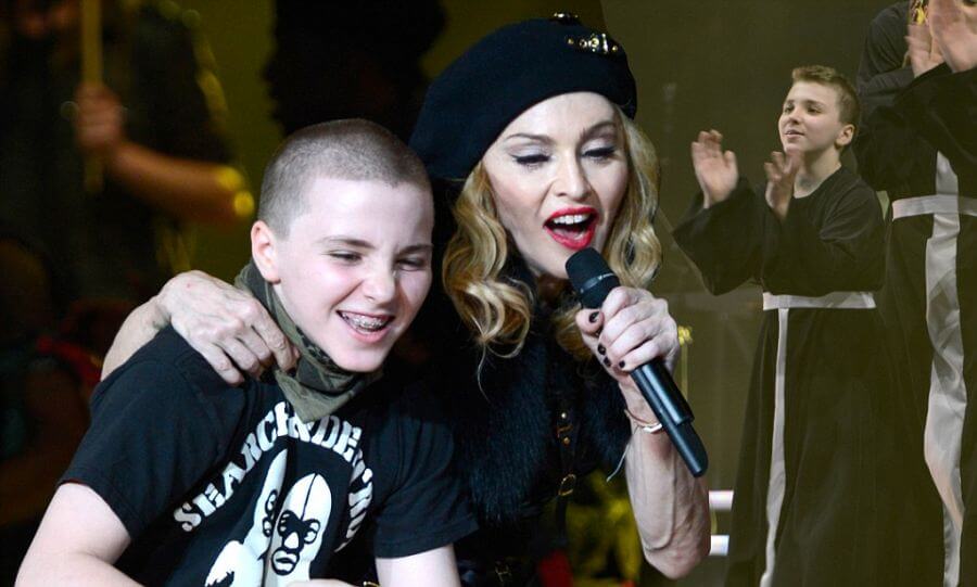 Madonna ve Rocco sahnede